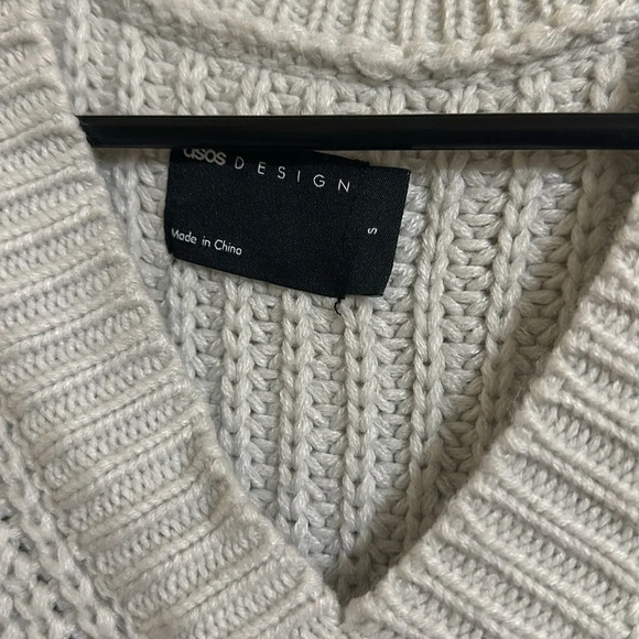 EUC Asos Oversized Knitted Sweater Vest V-neck - Picture 2 of 4